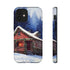 Cozy Christmas Cabin in the Snow - Impact Resistant Phone Case iPhone 12 Mini Matte